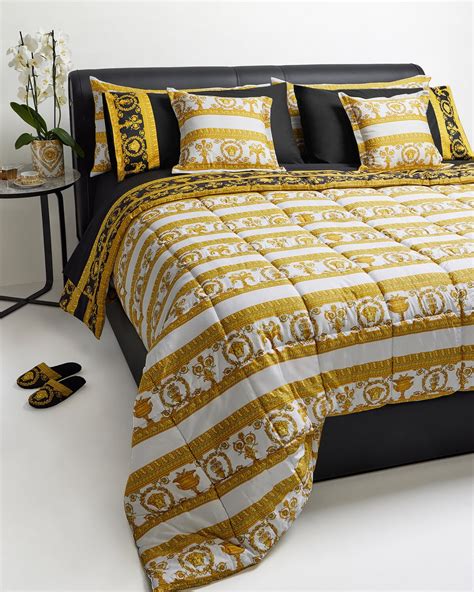 versace bed set ebay|Versace comforter set queen.